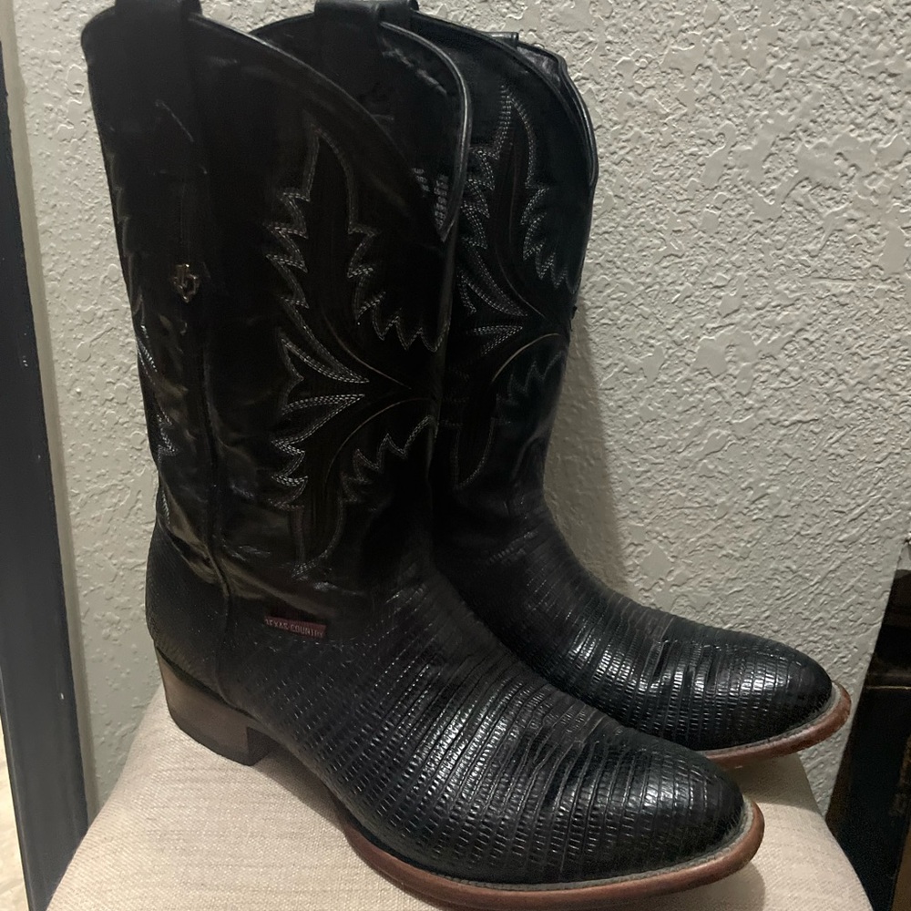 Men's Black Western Boots